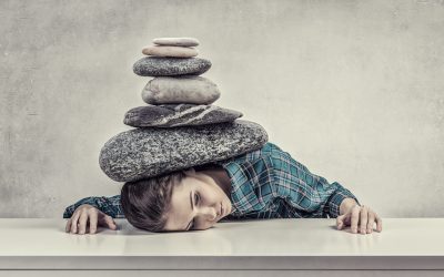 Women crushed by the weight of stone o table